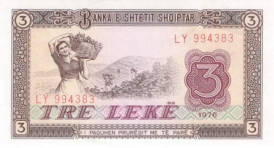 Albanien 3 Leke 1976 p41